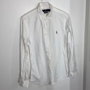 Ralph Lauren White Oxford Shirt (Slim Small)